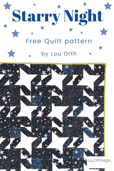 Starry Night - A free quilt pattern.