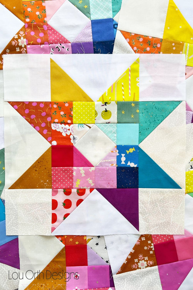 Gemburst quilt pattern - PDF – Lou Orth Designs - Modern quilt patterns