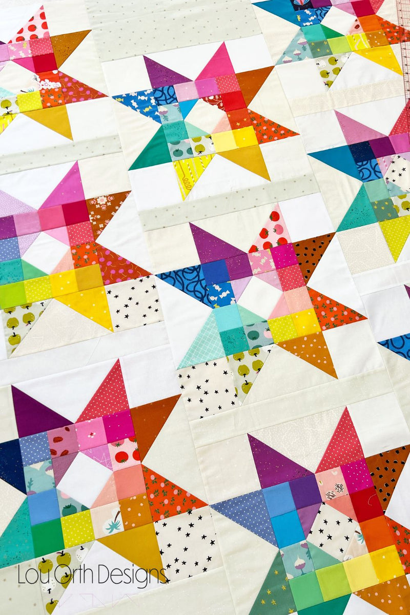 Gemburst quilt pattern - PDF – Lou Orth Designs - Modern quilt patterns