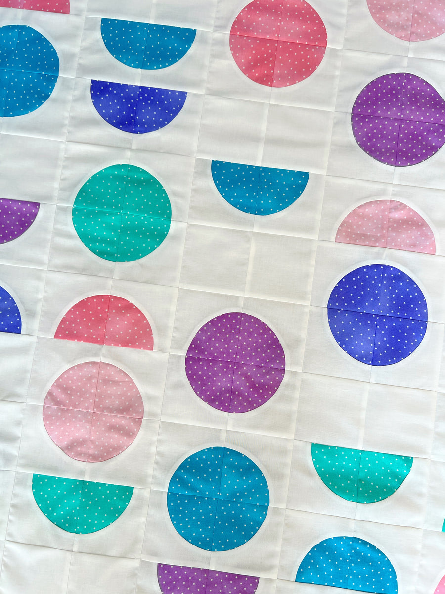 Spring Moon Quilt - PDF pattern – Lou Orth Designs - Modern quilt patterns