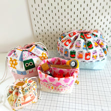 Load image into Gallery viewer, Divided drawstring pouch  - PDF pattern