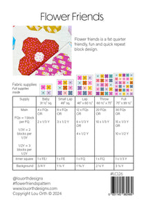 Supplies list for the Flower Friends quilt pattern