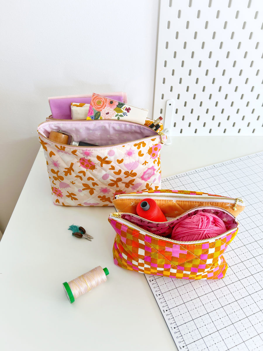 Gemini pouch sewing pattern – Lou Orth Designs - Modern quilt patterns