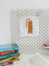 Load image into Gallery viewer, One More Page quilt block - From the Book Block collection