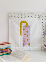 Load image into Gallery viewer, One More Page quilt block - From the Book Block collection