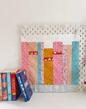 Load image into Gallery viewer, On the Shelf quilt block - From the Book Block collection