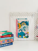 Load image into Gallery viewer, Currently Reading quilt block - From the Book Block collection