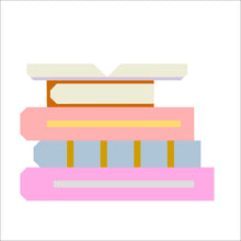 Load image into Gallery viewer, Book Club quilt block - From the Book Block collection