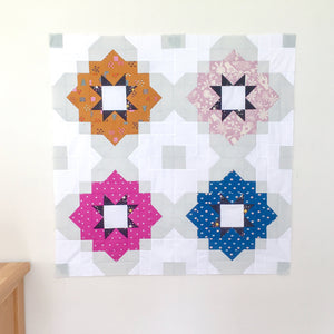Vintage Tiles - Modern quilt block by Lou Orth Designs 