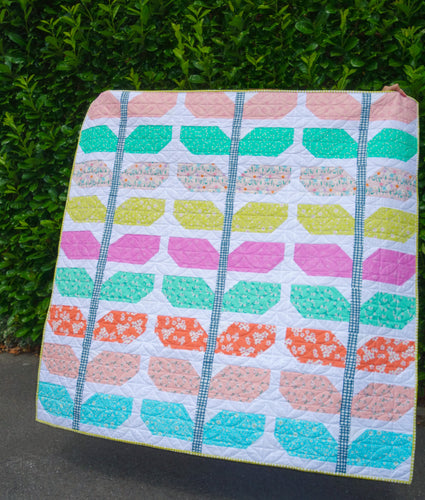Sprout - Modern floral quilt pattern