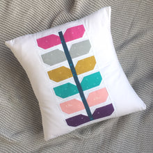 Load image into Gallery viewer, Sprout quilt pattern cushion. Modern quilt design