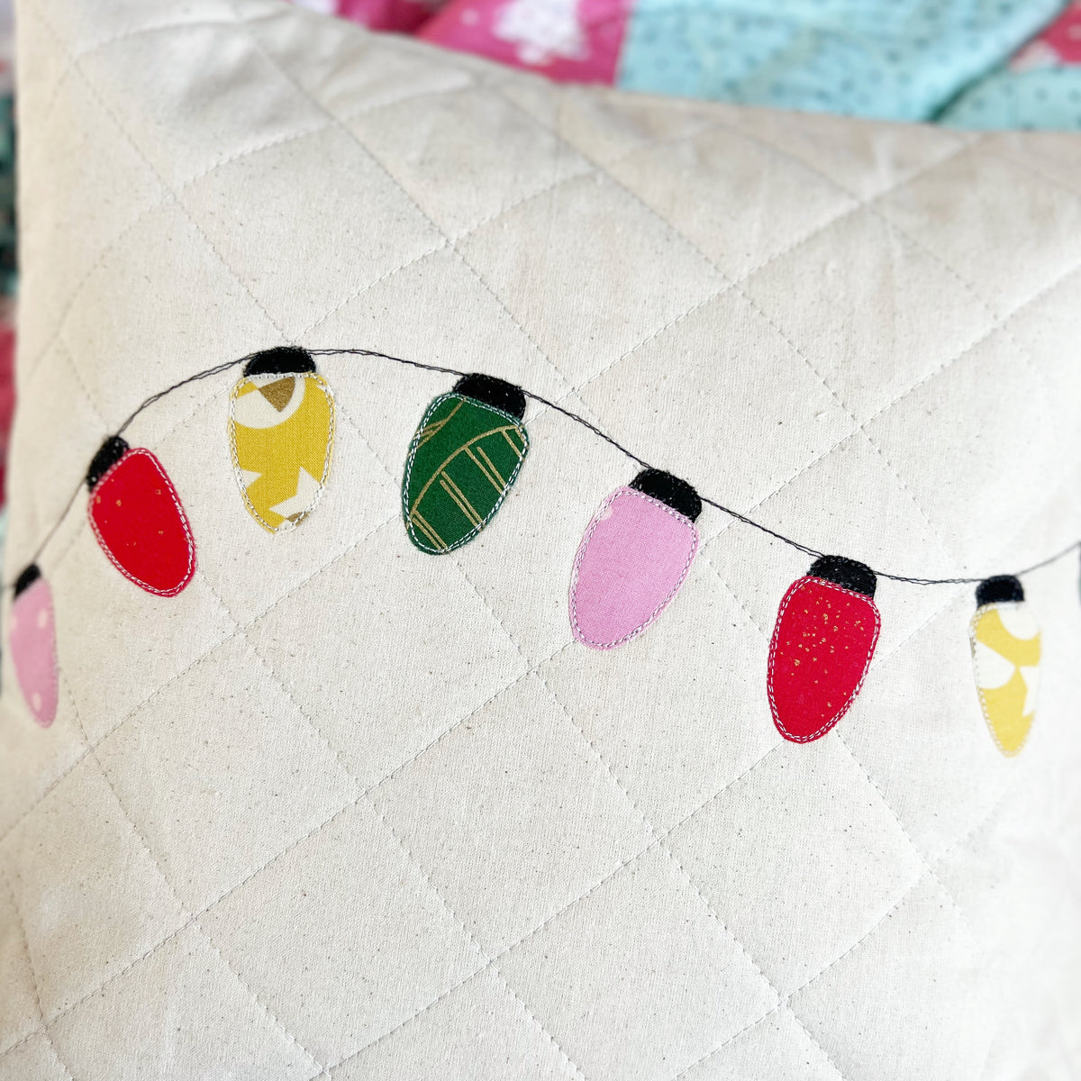 Winter Glow - PDF applique pattern – Lou Orth Designs - Modern quilt ...