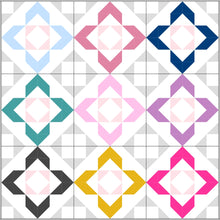 Load image into Gallery viewer, Charmed quilt pattern by Lou orth designs